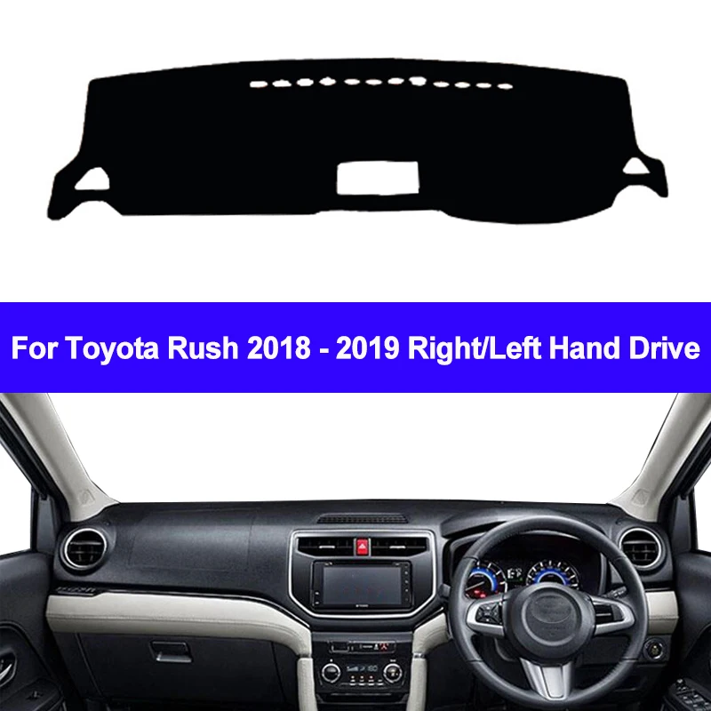 Toyota Rush 2018 2019 2020 용 자동차 대시 보드 커버, 대시 매트 카펫 케이프 차양 대시 매트 패드 쿠션 2 중 햇빛 방지