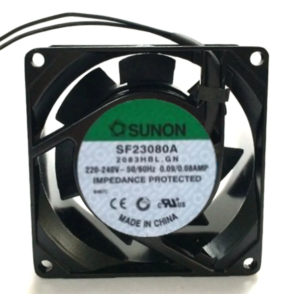 1 заказ охлаждающий вентилятор в алюминиевой рамке для Sunon SF23080A 2083HSL.GN 220V 8cm8038 |