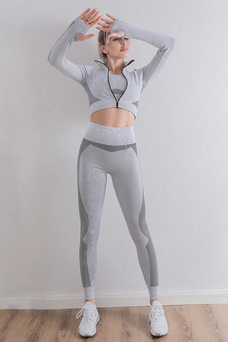 Seamless Yoga Wear Yoga Sets Yoga Crop Top Sports Bras Running Sets Yoga Pants Women's Clothing Women's Sets Leggings Fitness