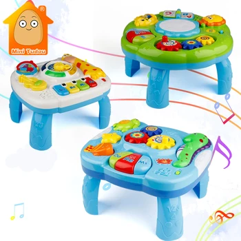 음악 테이블 아기 장난감 학습 기계, 교육용 장난감, 음악 학습 테이블 장난감, 6 개월 이상 유아용 악기