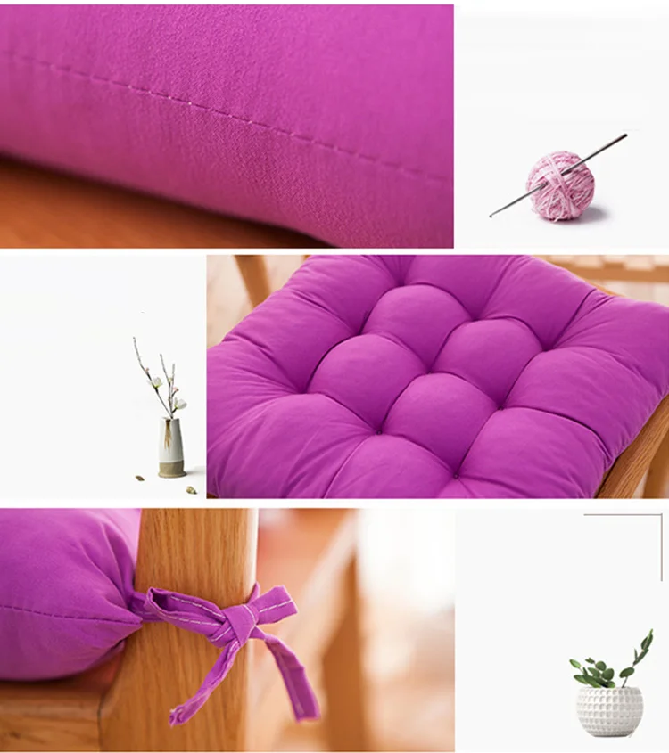 Подушка для стула, подушка для дивана, однотонный цвет, подушка для дивана, зимняя, офисная, барная, Студенческая, на заднем сиденье, подушки, татами, обеденный стул, для дома, декоративная