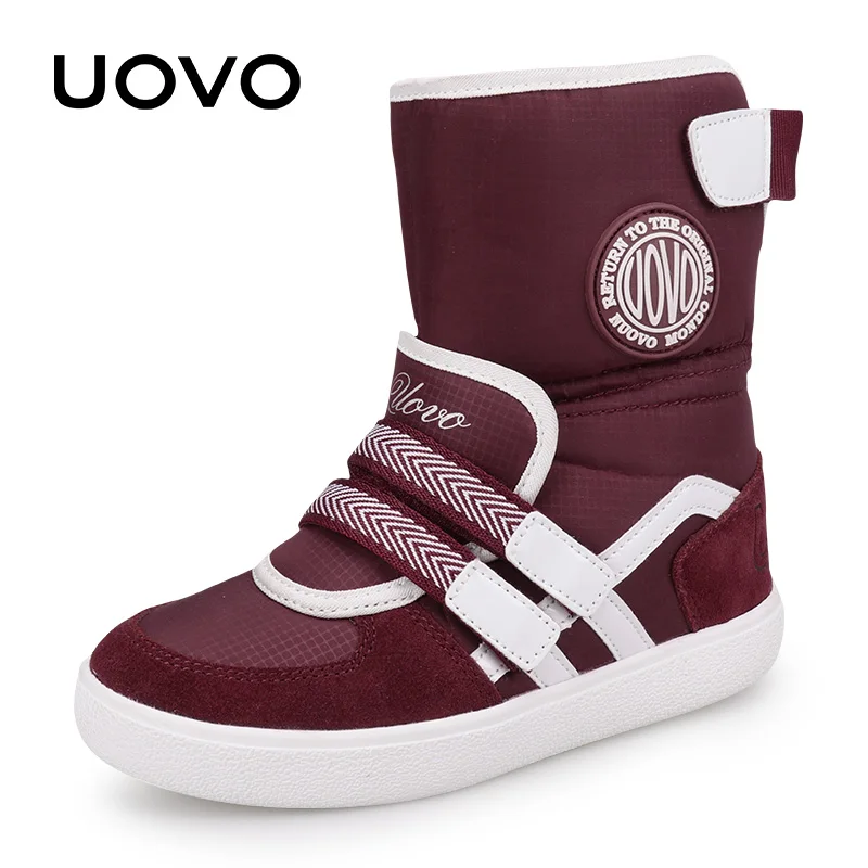 UOVO 2020 New Favorite Kids Boots Fashion Snow Children Sport Shoes Beatiful Girls Short With Eur Size #26-39 |