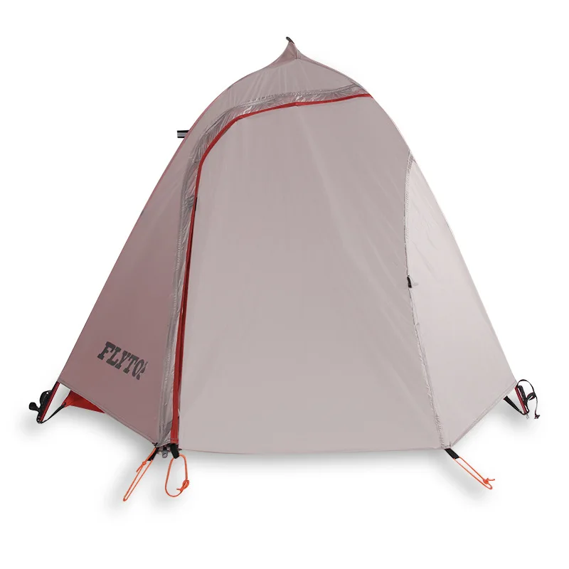 Flytop 1 человек с нейлоновым покрытием двухпалубный алюминиевый полюс для походной палатки с ультра-светильник силиконовый Горный тент