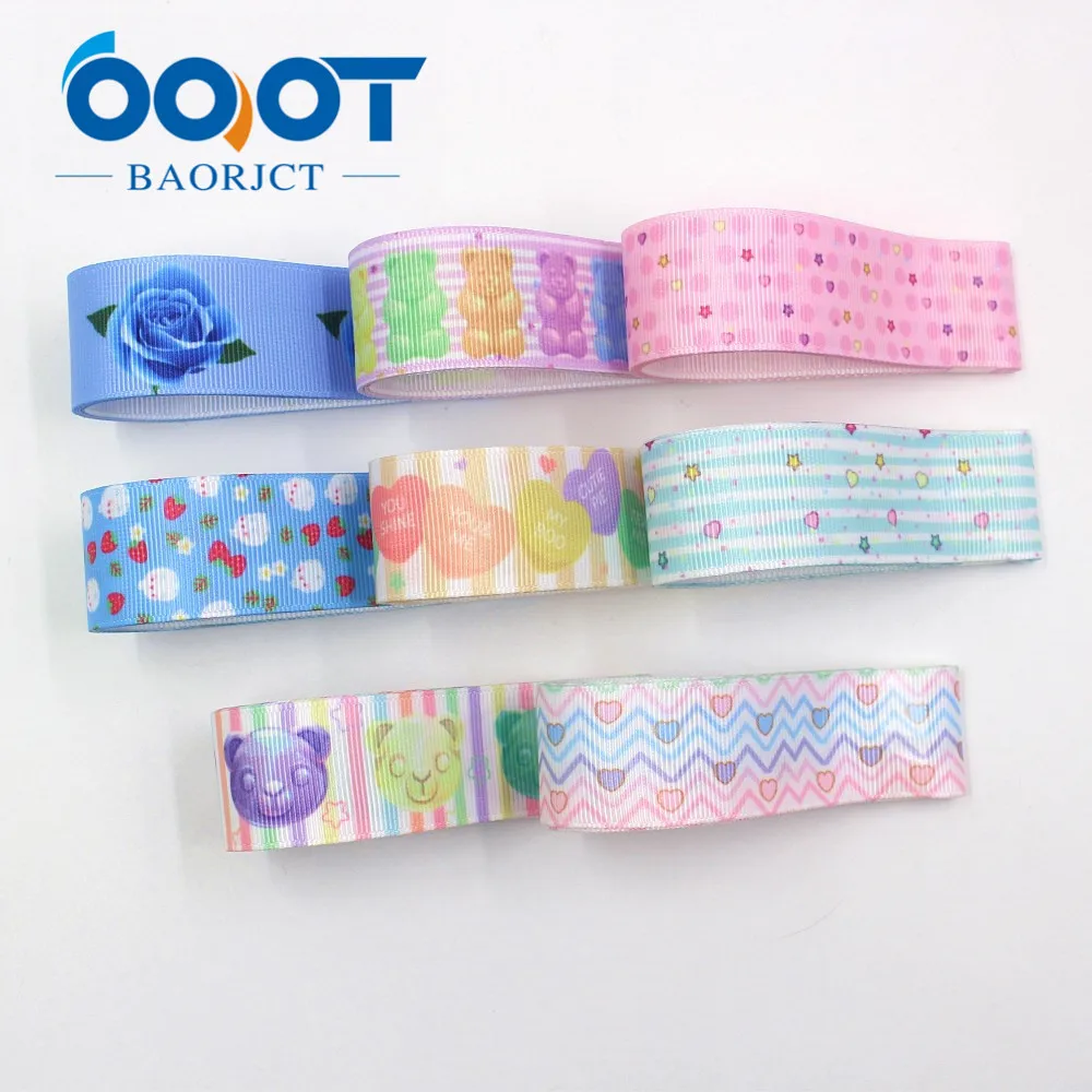 

OOOT BAORJCT I-191007-2388, 25 мм, 10 ярдов мультфильм термотрансферные печатные корсажные ленты, свадебные украшения DIY материал