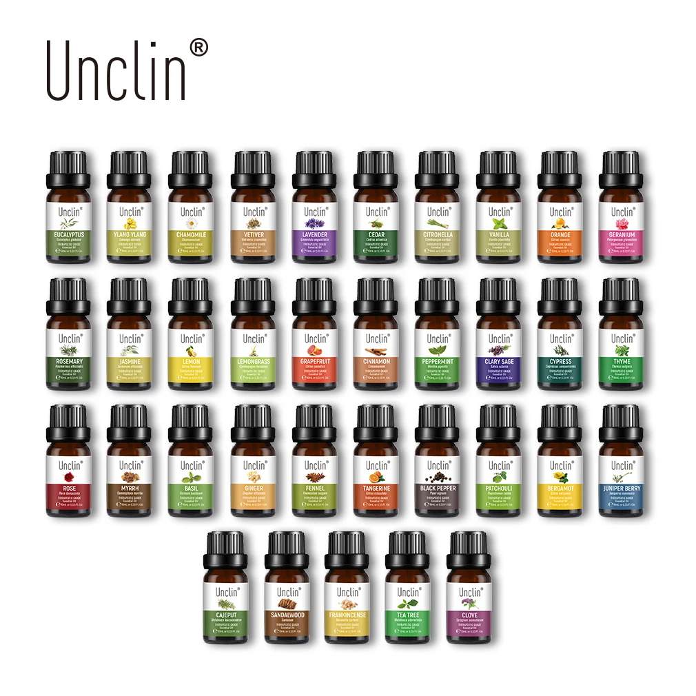 Чистое эфирное масло ципресса Unclin10ml чайное дерево лаванда сандаловое эфирные