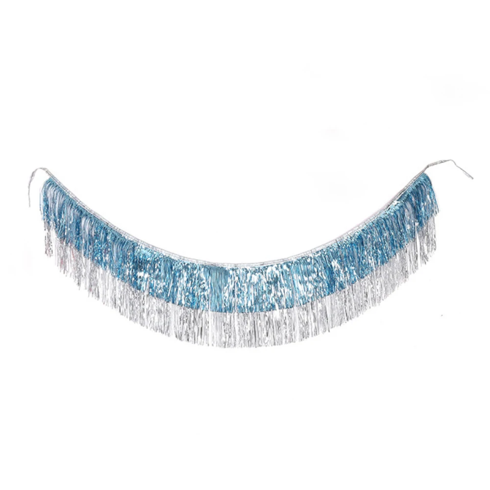 Meri Meri - Silver Iridescent Tinsel Fringe Garland