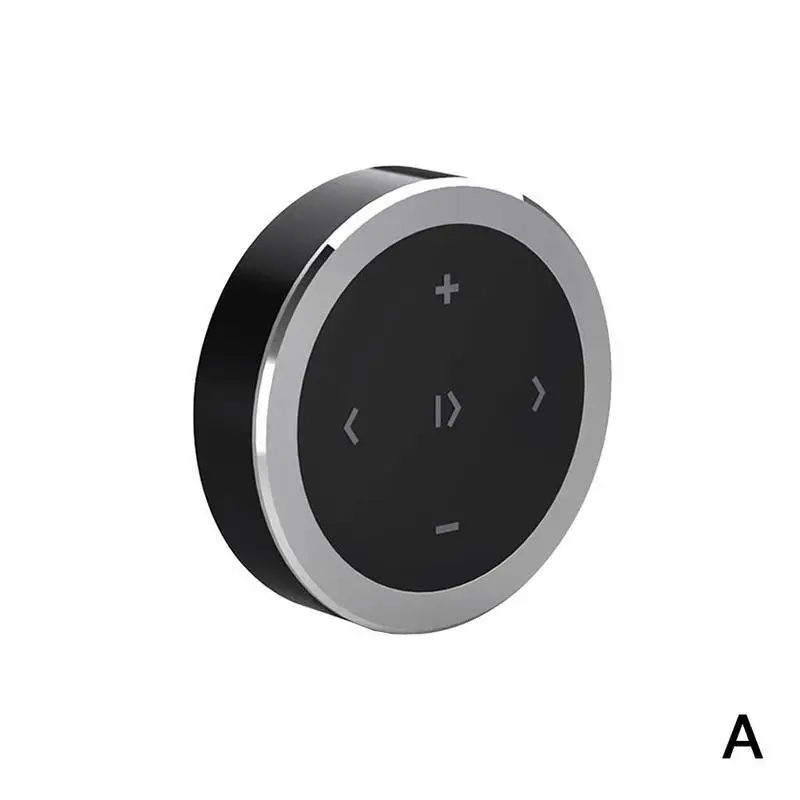 Автомобильный bluetooth-приемник, беспроводной Bluetooth 3,0, медиа-кнопка для автомобиля, мотоцикла, рулевого колеса, музыкальный плеер, пульт дистанционного управления - Название цвета: Silver (A)