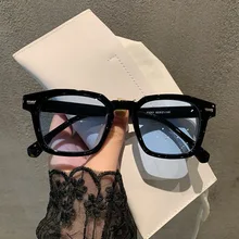 OIMG New Unisex Rectangle Vintage Sunglasses 2022 Fashion Design Retro Sun Glasses Female Lady Eyeglass Cat Eye Casual Goggles
