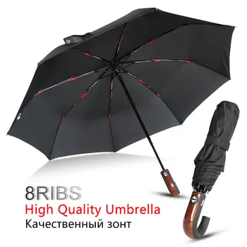 

Wind Resistant Folding Fully Automatic Umbella Rain Women 8 Ribs Windproof High-grade Umbrellas For Men Bussiness Travel Parasol