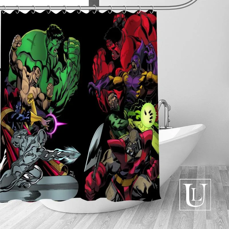 Shower Curtain Горячие Пользовательские Marvel супергерой занавески для душа s полиэстер Ванная комната занавески s с крюком для ванной занавески декор для ванной комнаты - Цвет: Shower Curtain