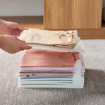 

10Pcs/Lot Folding Cloth Storage Holders Clothing Wardrobe Drawer Clothes Finishing Racks Home T-Shirt Underwear Organizer Board