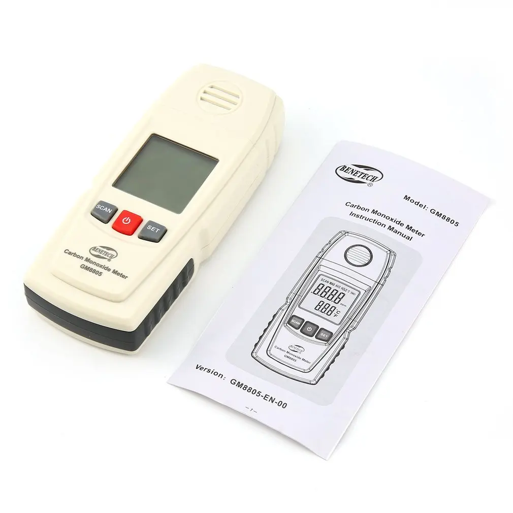 

BENETECH GM8805 Carbon Monoxide Detector Portable High Precision CO Gas Detector Analyzer Electrochemical CO Monitor Mini