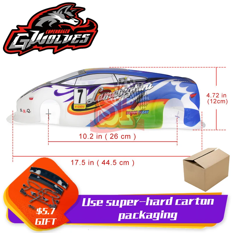 37 видов 1/10 RC автомобиль 195/190 мм ПВХ Окрашенный корпус с хвостом для 1:10 RC хобби гоночный Дрифт автомобиль hsp yokomo hpi ZD TAMIYA