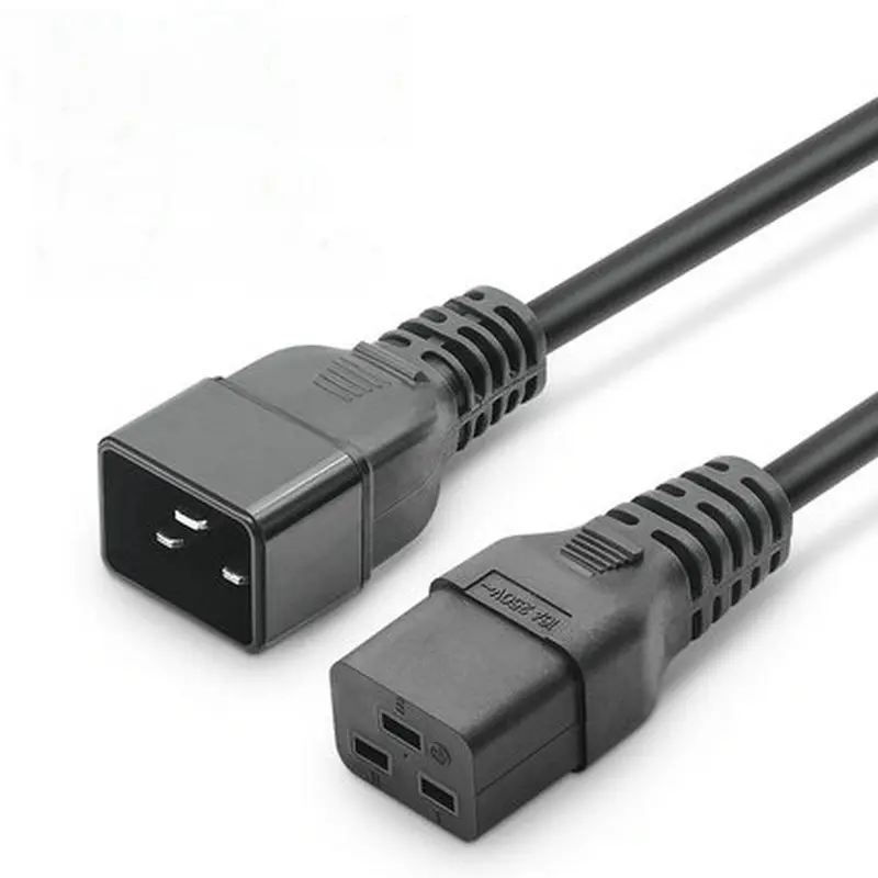 

C19-C20 Power Cord IEC320 C20 Male Plug To C19 Female Socket Power Extension Cable Cord Power Adapter Wire 16A/250V 1.8M 3*1.5mm