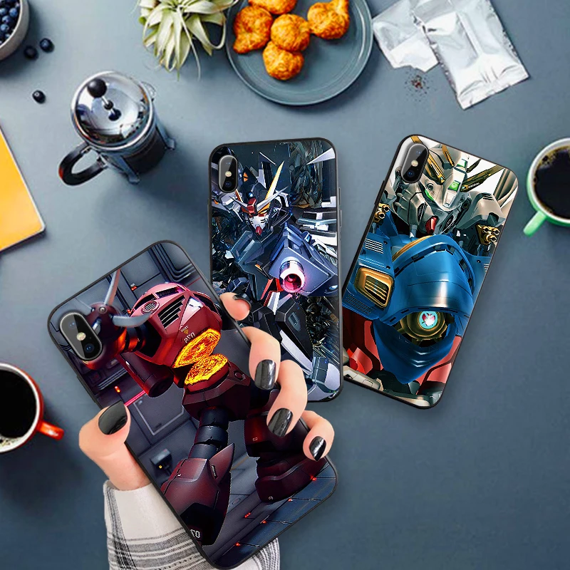 Для iPhone 6 6s 7 8 Plus X XR XS Max 5 5S SE чехол для телефона Gundam Wing Мягкий ТПУ X|Чехлы-накладки| |