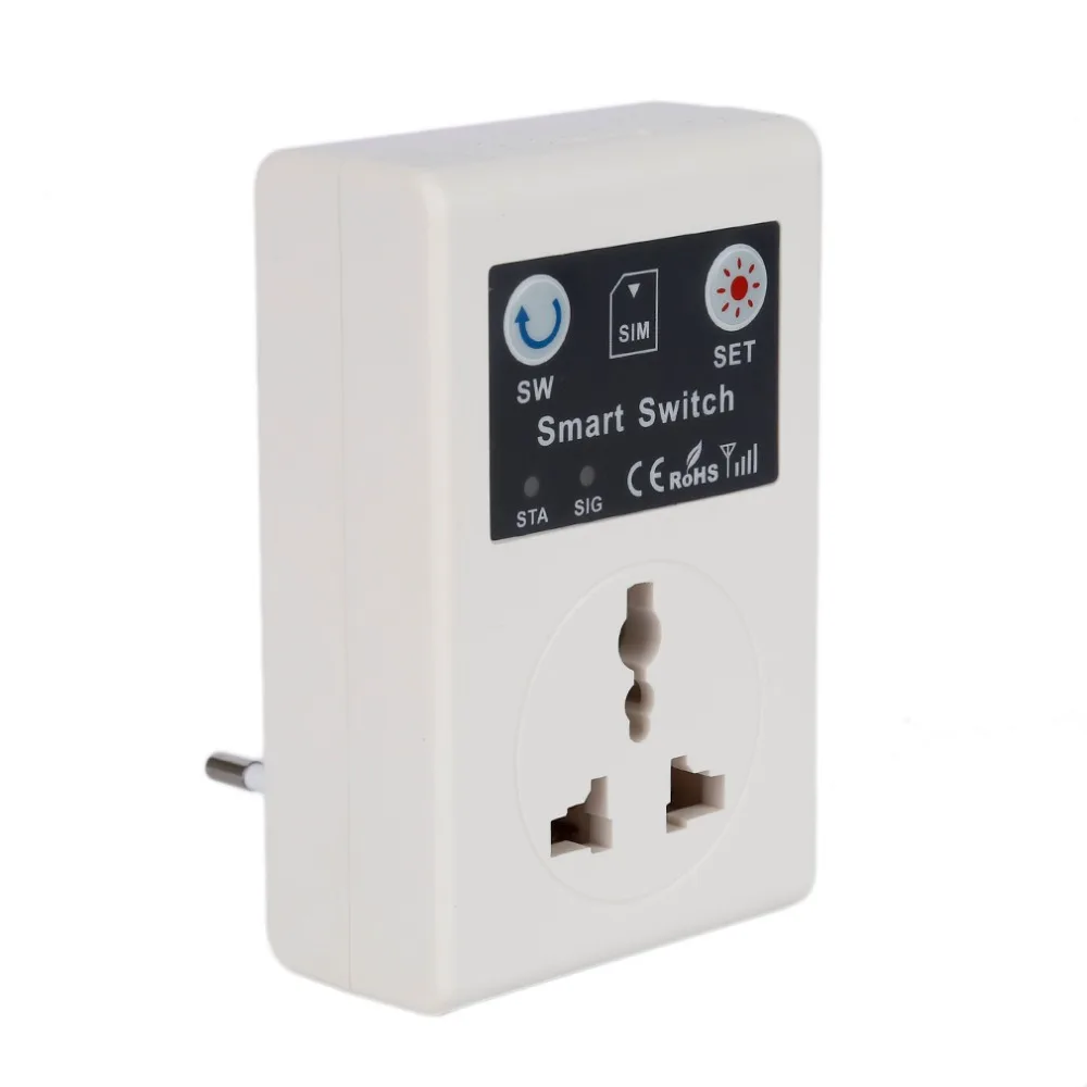 Gsm Power Socket Switch Based Sim Card Sms Call Remote Control for Smart Home Automation for Home Household Appliance