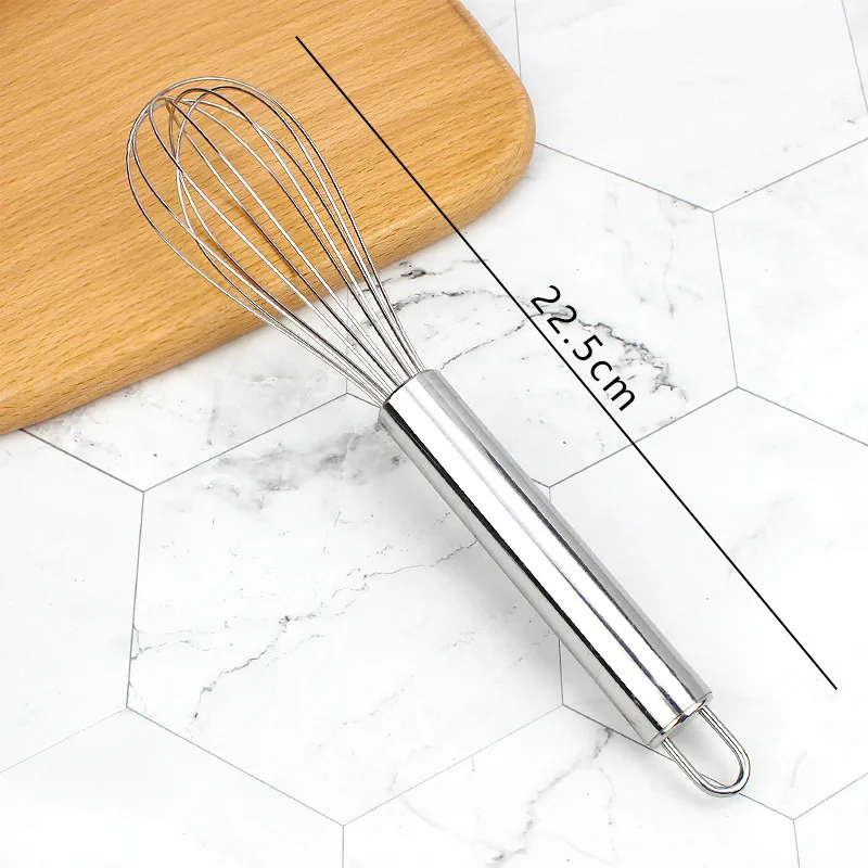 Bakery Cake Tools Manual Eggbeater Egg-whisk Stainless Steel Family Kitchen Hand Cream Stirrer