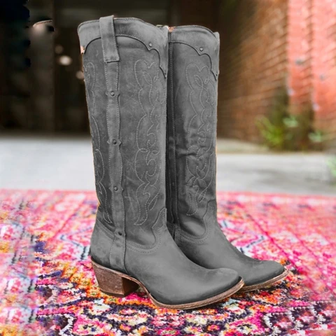 

Adisputent New Hot Women Boots Autumn Winter Ladies Flat Bottom Boots Shoes Over The Knee Thigh High Black Suede Long Boots