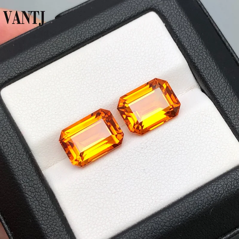 VANTJ Natural Citrine Loose Gemstone Oct Cut Women For Silver Gold Ring Mounting Diy Jewelry Women Party Gift VANTJ Natural Citrine Loose Gemstone Oct Cut Women For Silver Gold Ring Mounting Diy Jewelry Women Party Gift