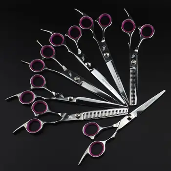 

7 inch Stainless Steel Pet Dogs Grooming Scissors Cat Hair Thinning Shear Sharp Edge Dog Cutting Animal Barber Cutting Tool