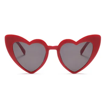 RBRARE Pink Love Heart Sunglasses Women High Quality Metal Hinge Eyeglasses Sexy Vintage Cat Eye Sun