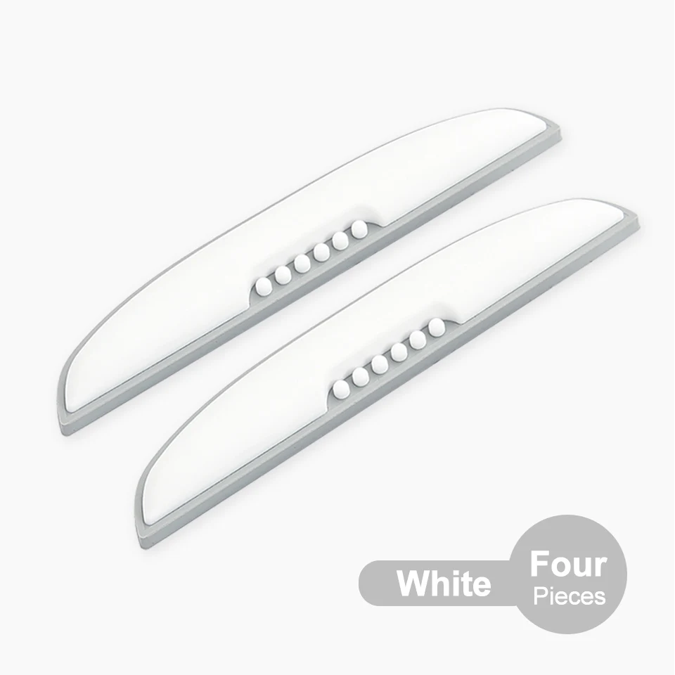 White2P Новинка, автомобильная дверь, универсальная защитная полоса для края, защита от царапин, защита от столкновений, угловой бампер, защитная полоса - Цвет: White2P
