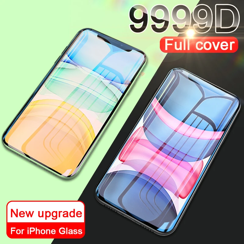 Защитное стекло для iPhone 11 Защита экрана iphone Pro X XR XS Max 6 7 8 plus полное покрытие