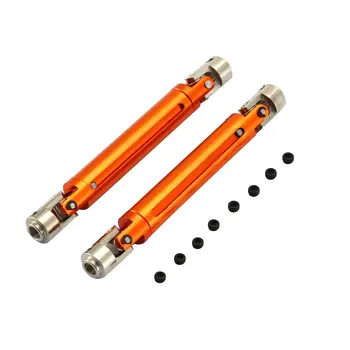 

2PCS R86042 Metal Drive Shaft Front/Rear Axle Universal Joint Transmission Shafts for 1:10 RGT 86100 Model Cars Upgrade Parts