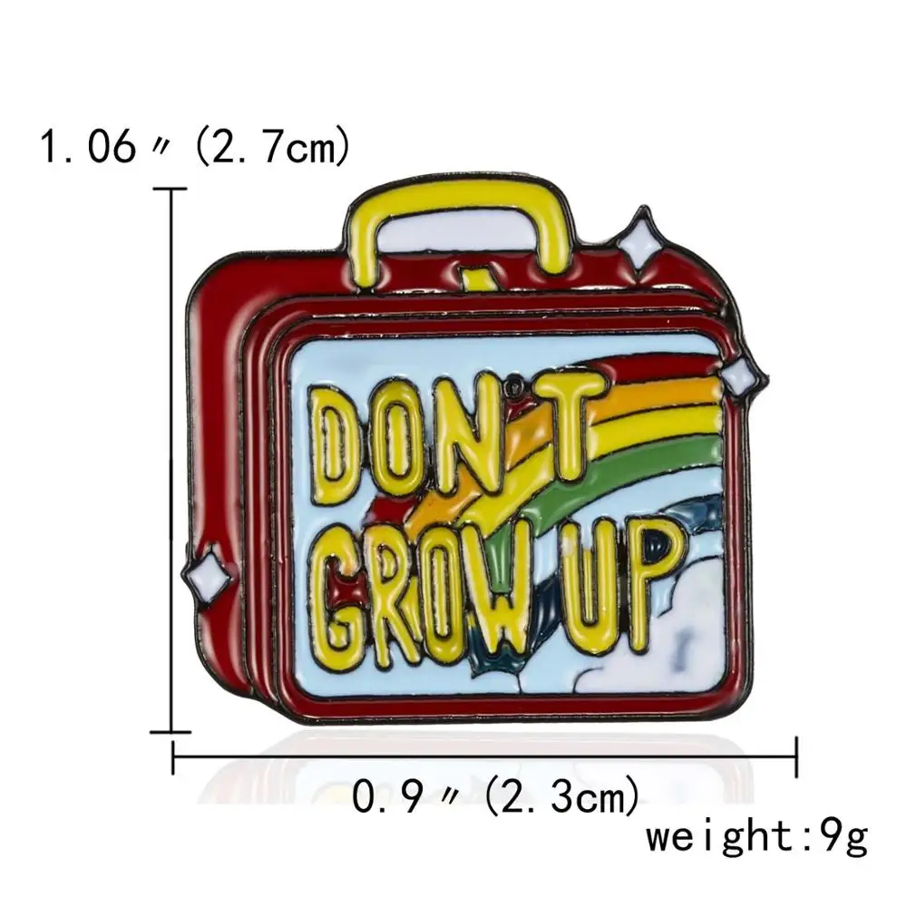 Панк фильм билетов Эмаль Булавка сладкие конфеты торговый автомат милый металлический самолет билетов мультфильм милые Броши с изображением камеры чемодан значок - Окраска металла: 6