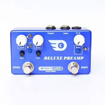 

Mosky Deluxe Preamp 2 In 1 Guitar Effect Multi-Effect Full Metal Shell Durable Mini Guitar Parts & Accessories