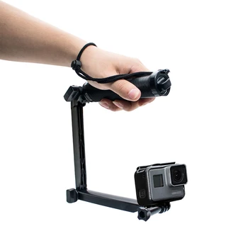 

3 Way Grip Monopod Selfie Stick Tripod Stand Extension 3 Way Phone selfie stick For GoPro Hero 9 8 7 6 5 4 Action accessory