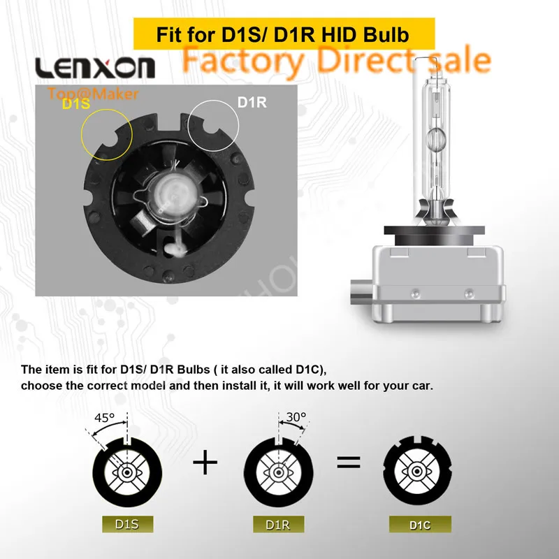 Lx Прямая с фабрики 2x новые D1S или D1R OEM HID фары Замена Оригинальные Лампочки