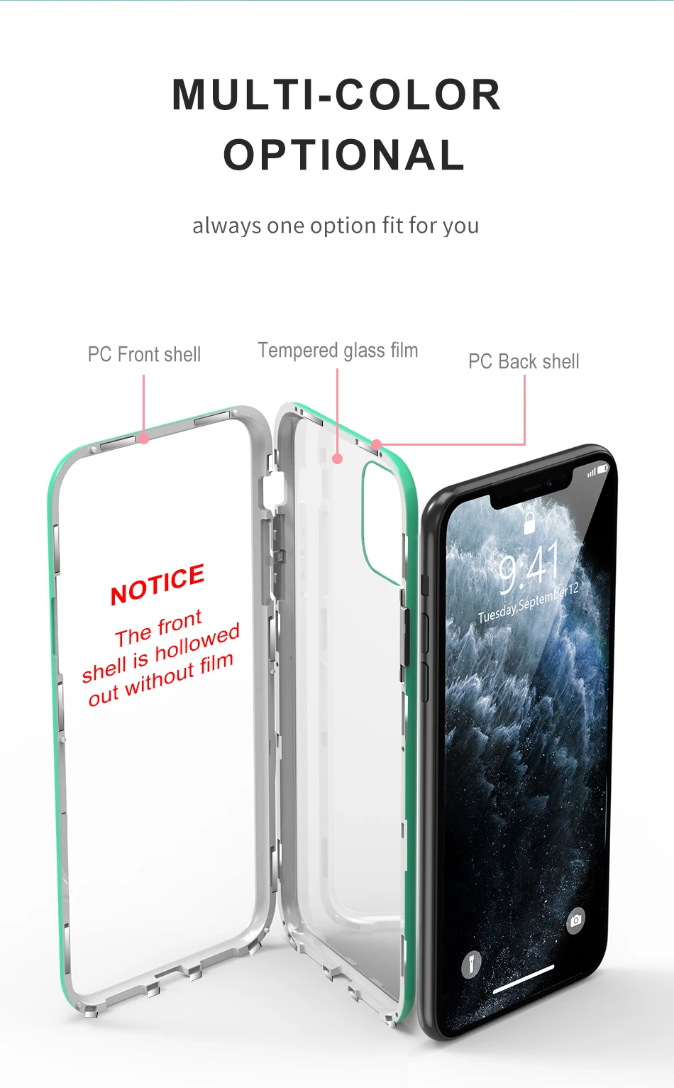 KISSCASE чехол с магнитным стеклом для iPhone 11 Pro 11 Pro Max чехол для iPhone Xr 7 8 Plus Xs Max чехол для телефона s аксессуары оболочка Капа