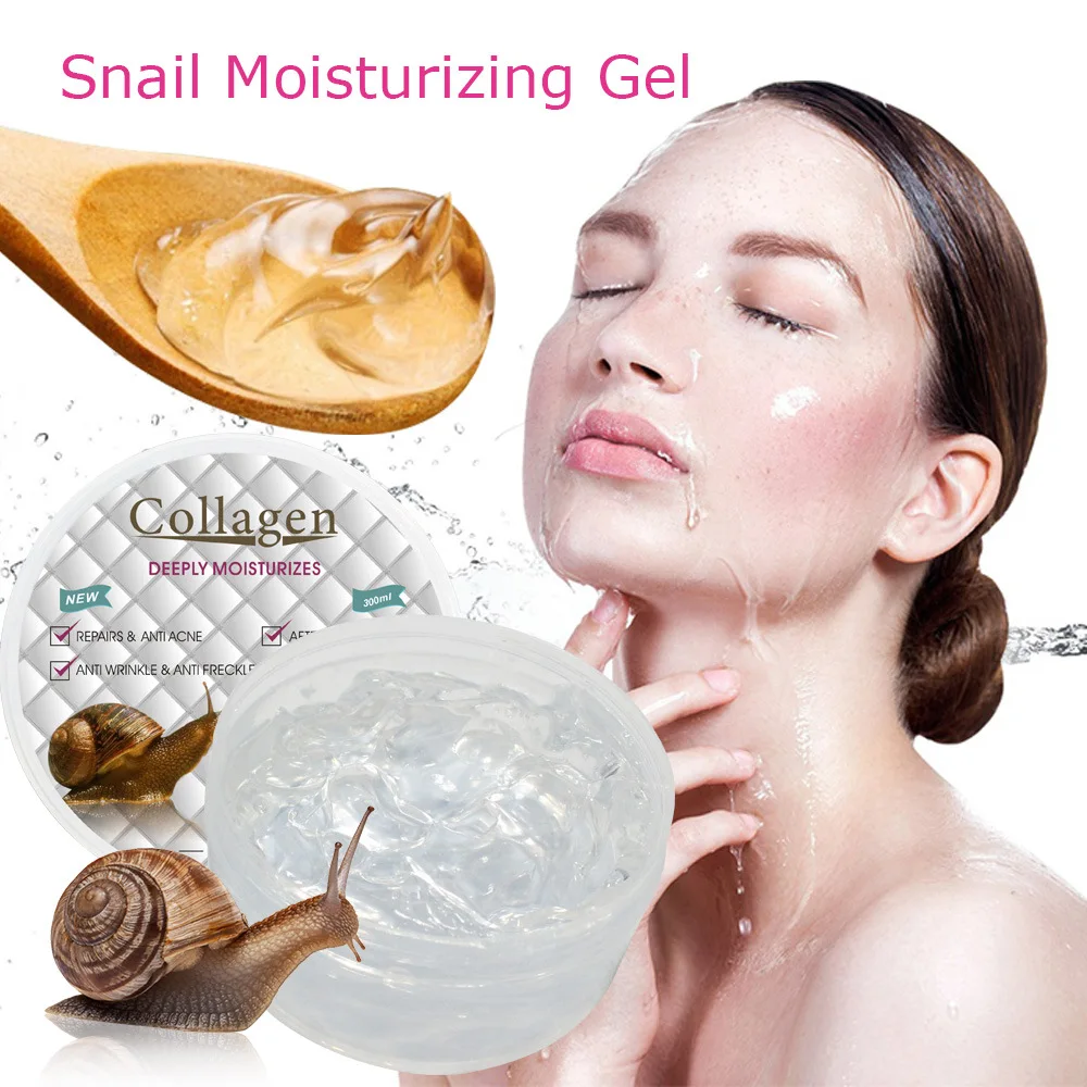 300ml disaar Collagen snail original liquid moisturizing gel body face locking skin care products |
