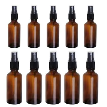 

10Pcs Spray Bottles Plastic 50ml+100ml Portable Lightweight Lotion Bottles Liquid Bottles for Kitchen Home Bathroom