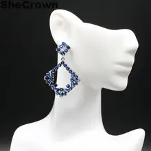 45x31 мм классические женские серебряные серьги-гвоздики из танзанита белого CZ