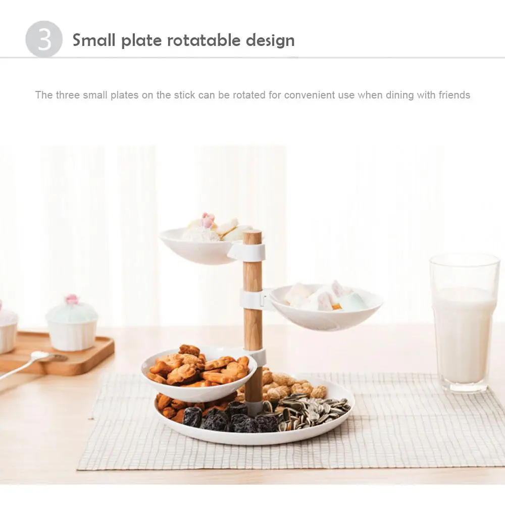 Wedding Party Four-layer Dessert Tray Japanese Detachable Fruit Plate Candy Dishe Cake Rack Buffet Display Rack Home Table Decor