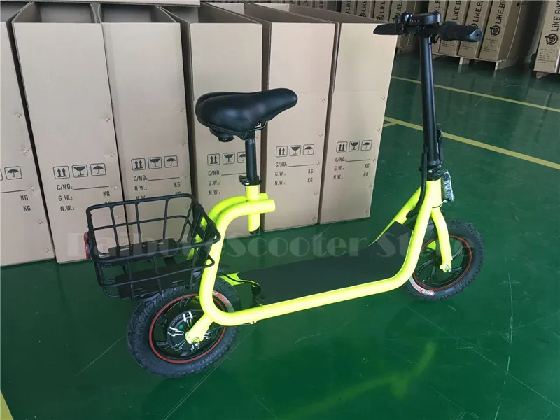 Excellent Daibot Adult Electric Scooter Car Two Wheel Electric Scooters With Child Seat 12 Inch 350W 36V Portable Electric Bike Two Seater 24