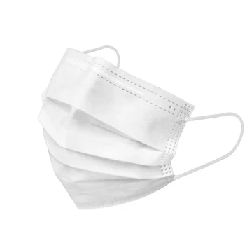 

Disposable adult face mask dust and droplet proof breathable filter mouth nasal mask protection spot white three layer 50 pack