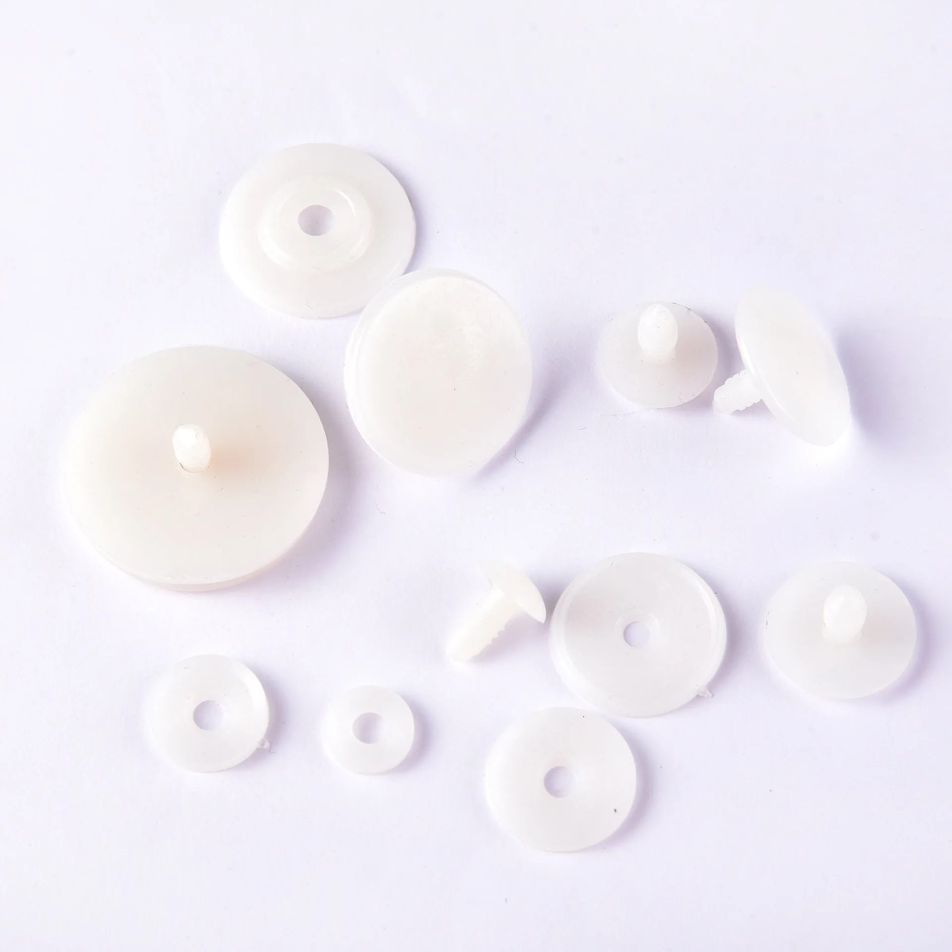 White Plastic DIY Doll Joints 50set 15/20/25mm Teddy Bear Making Crafts Gifts Kids Toy Dolls Accessories For Child Toys doll accessories,plush doll accessories