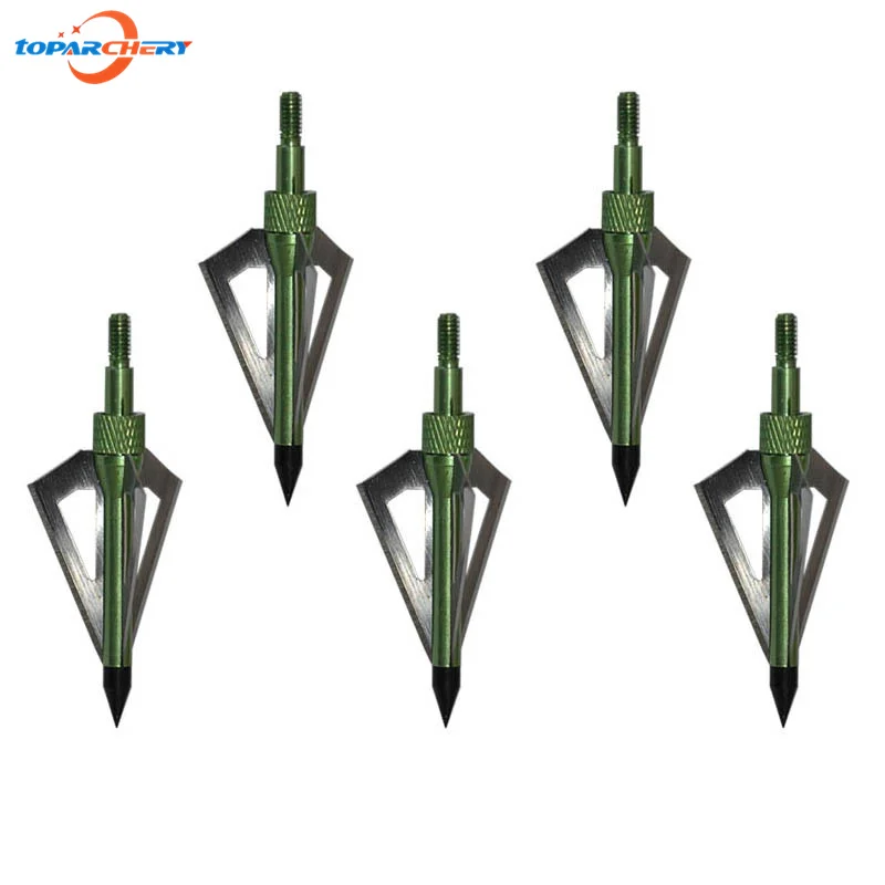 12 шт. зеленый цвет широкие головки для арбалета Рекурсивный лук наружная