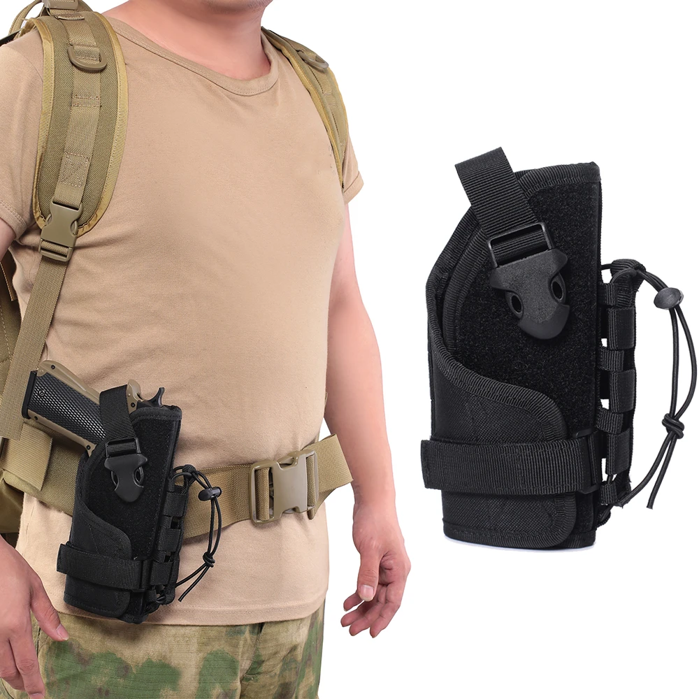 Universal Tactical Molle Gun Holster Waist Belt Pistol Handgun Holster