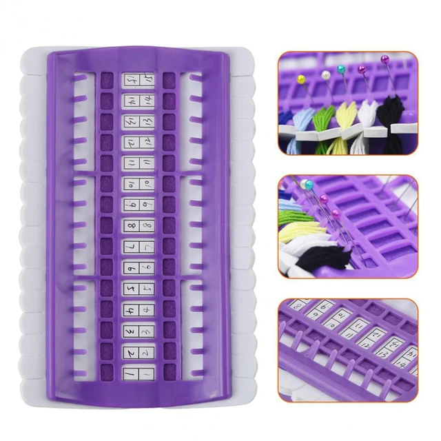 Sewing Needles Holder Embroidery Floss Thread Organizer 30 Positions Cross Stitch Row Line Tool Set DIY Sewing Tools Portable 6