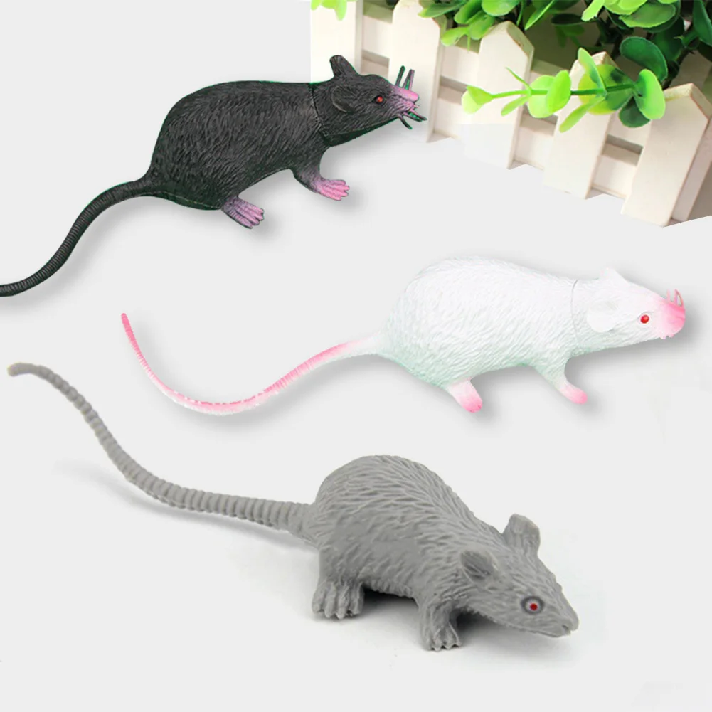 Best Funny Tricky Jokes Fake Mouse Model Toy Halloween Novelty Toy Party Decor for Kids Gift