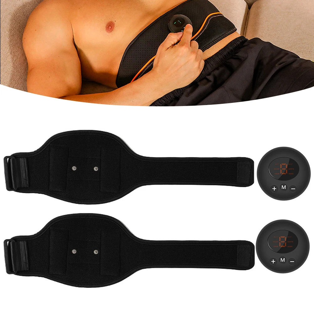 Fitness Workout Toning Gym Equipment Abdominal Muscle Stimulator EMS Vibration Massage Slimming Body Trainer Belt Smart Exercise