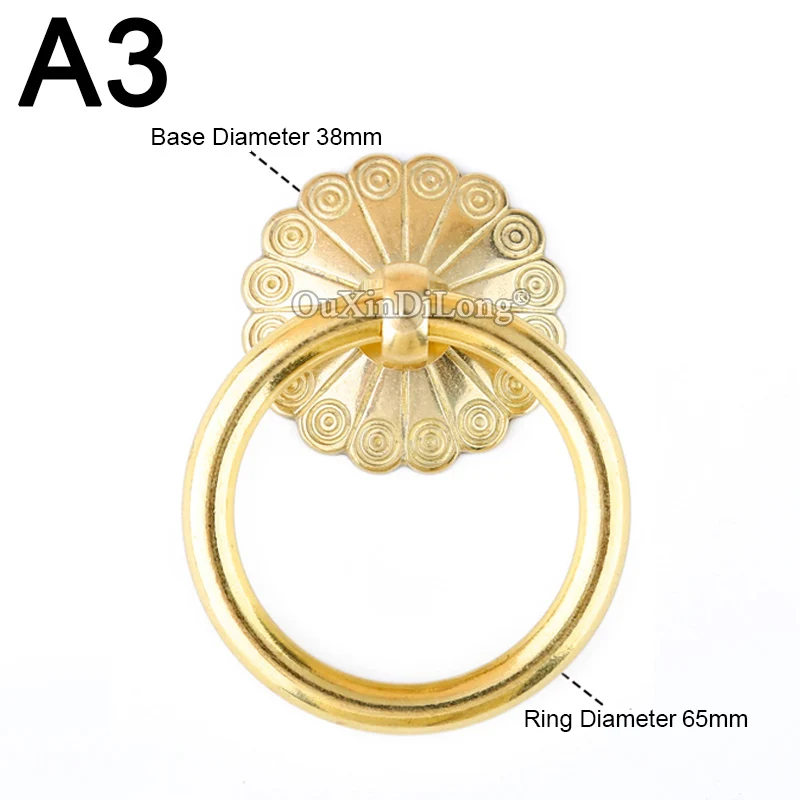 Retro Vintage 10PCS Antique Brass Cabinet Door Handles Cupboard Wardrobe Drawer Cabinet Pulls Door and Window Handles& Knobs - Цвет: A3