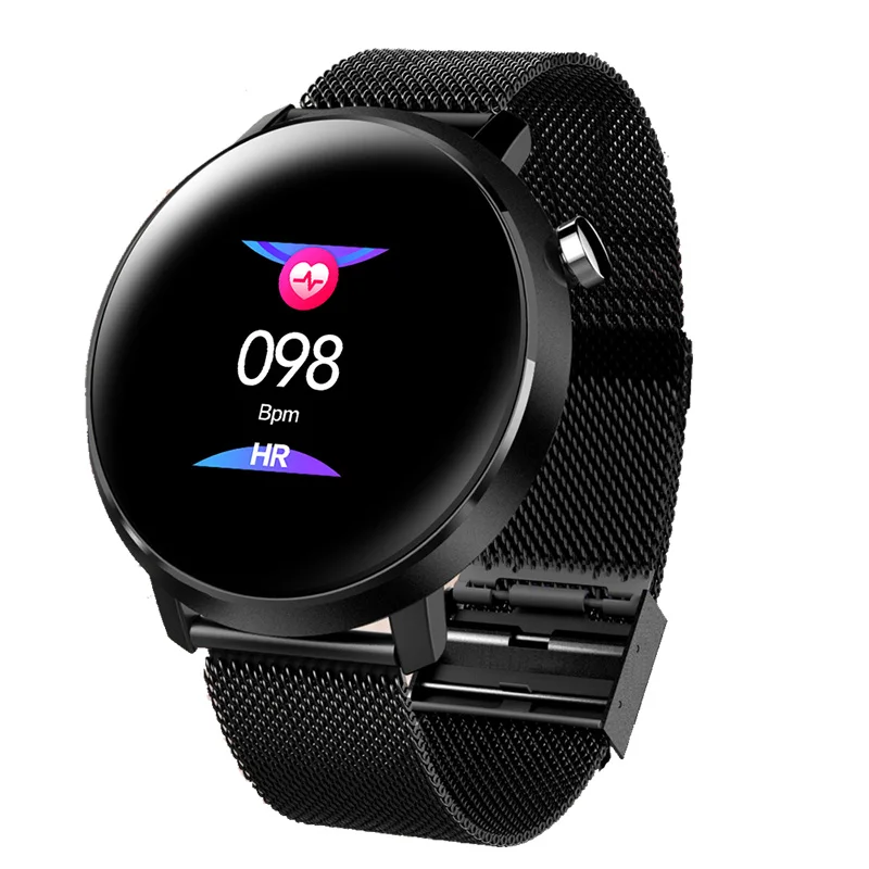 black Умные часы SYSOTORYU, IP68, водонепроницаемые, пульсометр, кровяное давление, фитнес, мужские умные часы, Bluetooth, для Xiaomi, Android, IOS, телефона - Цвет: black