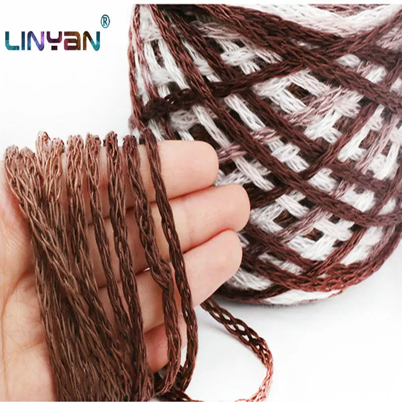 300g-Dyeing-of-wool-coarse-yarn-palillos-de-tejer-Hollow-thread-scarf-thread-knitting-Hollow-Yarn
