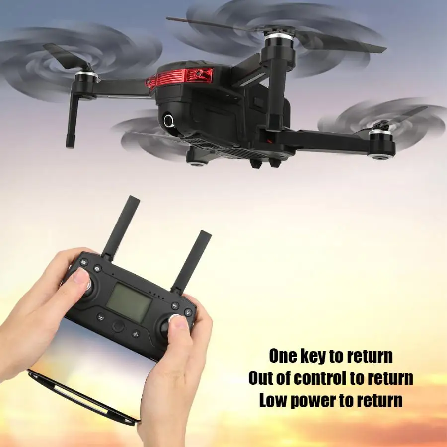 WI-FI FPV дрона с дистанционным управлением 4K с HD Камера с 6-осевым гироскопом Квадрокоптер с дистанционным управлением Дрон GPS оптическим позиционированием бесщеточный двигатель Drone