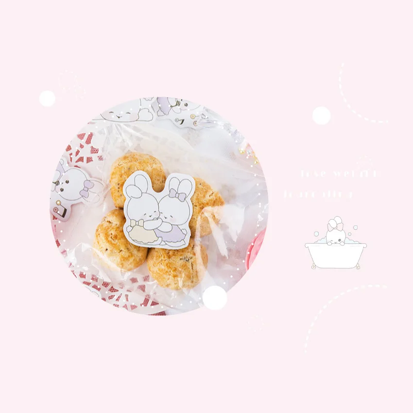 30packs/lot Soft Cute Rabbit Diary Stickers Christmas Stickers Decoration Adhesive Scrapbook Stationery Stickers